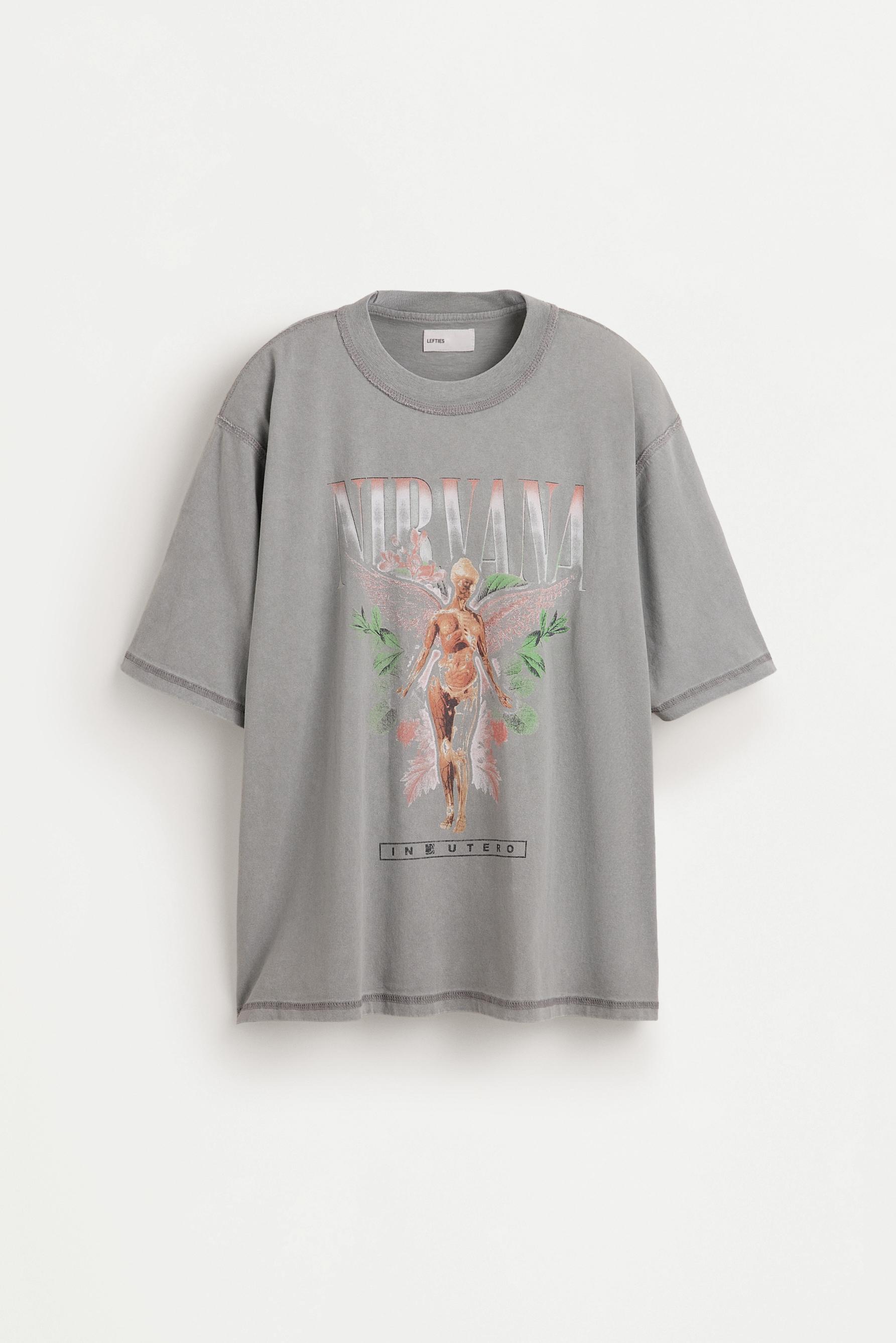 Oversize Nirvana T-shirt — ANTHRACITE GREY