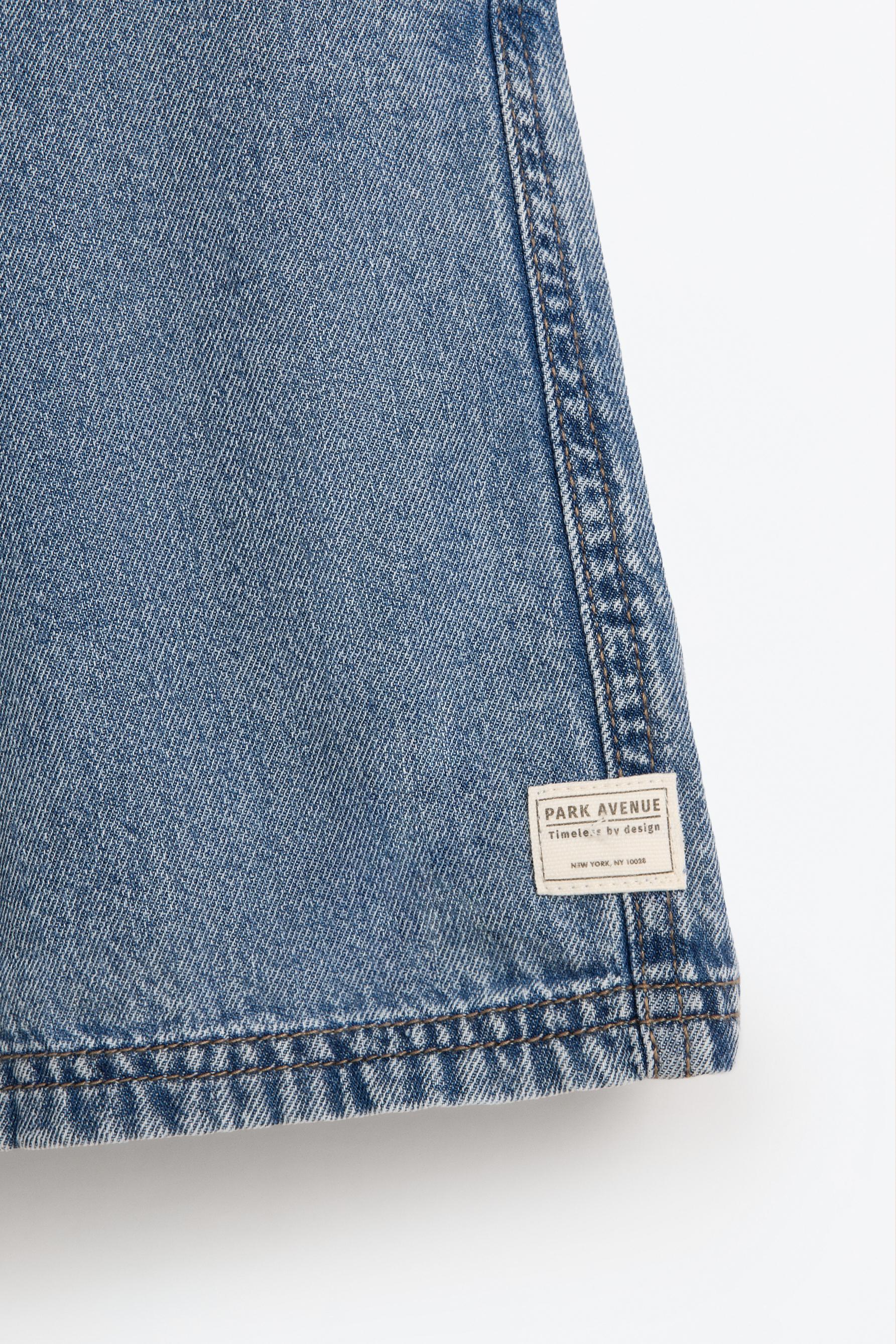 Denim jogger Bermuda shorts — INDIGO