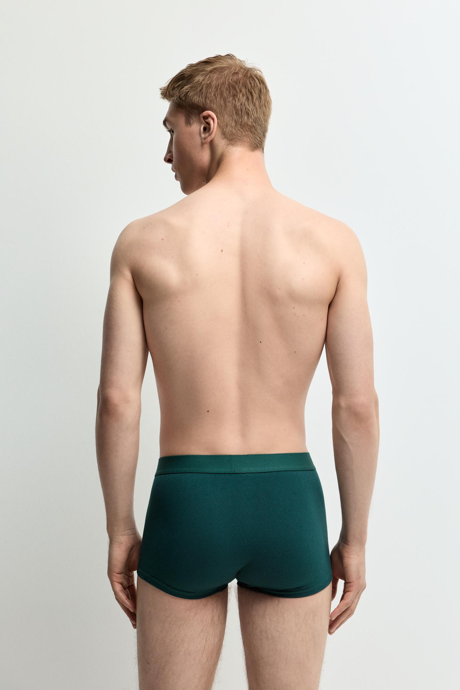 Mixed Boxer Briefs (5-Pack) — DARK GREEN