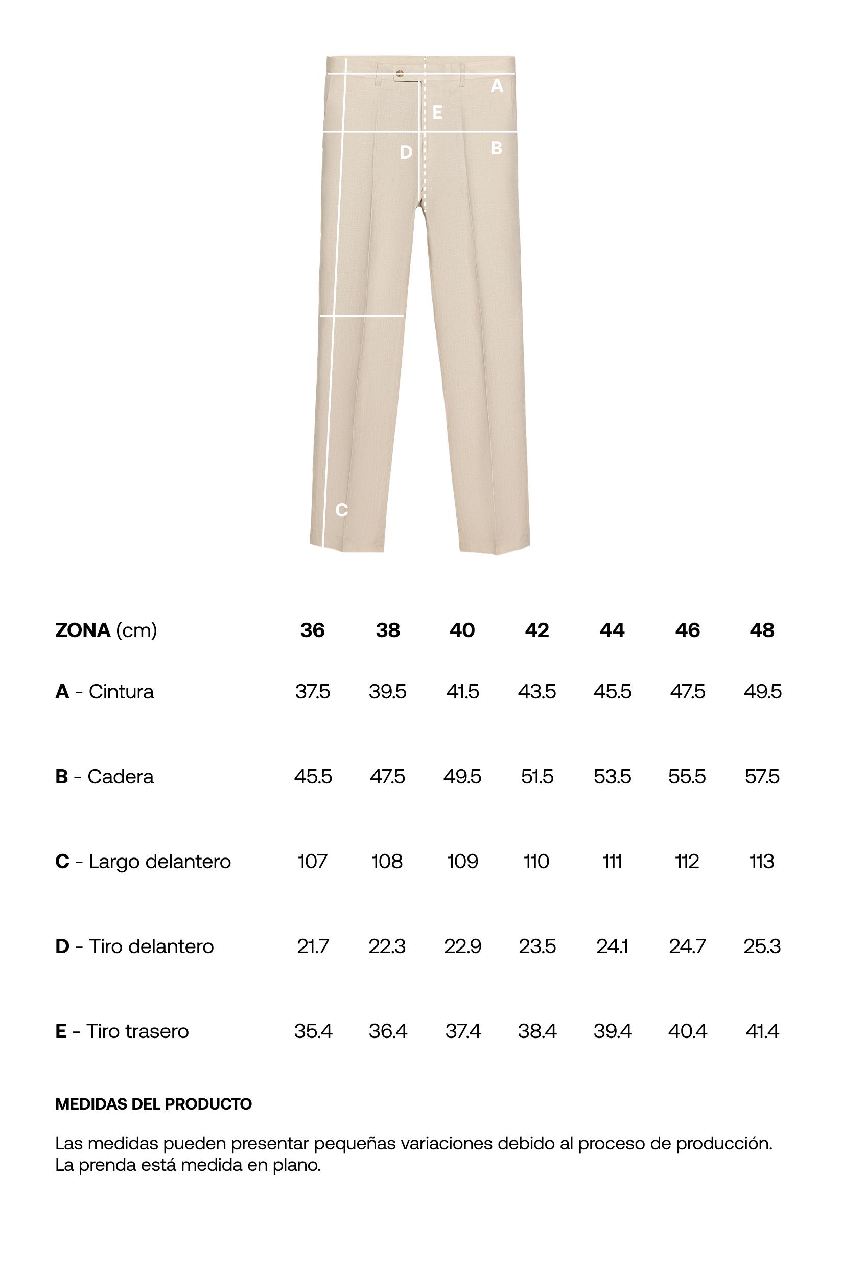 100% linen suit trousers — ECRU