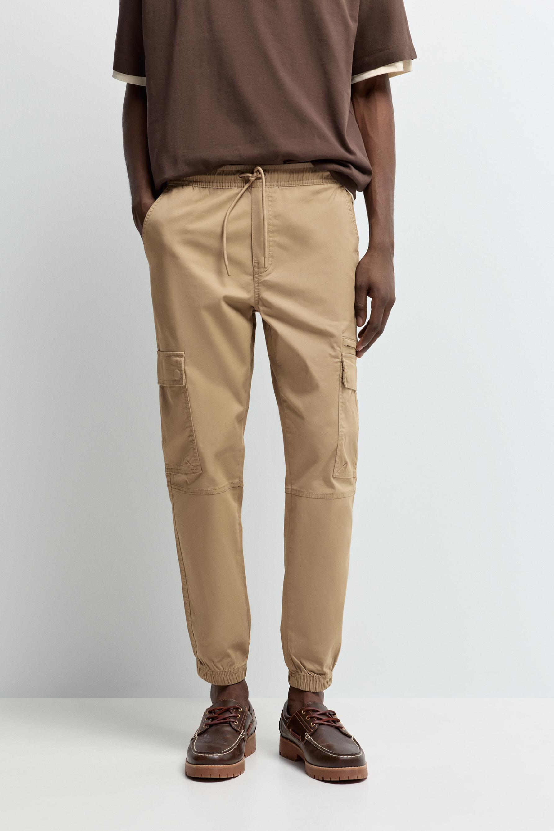 Cargo jogger trousers — DARK OCHRE