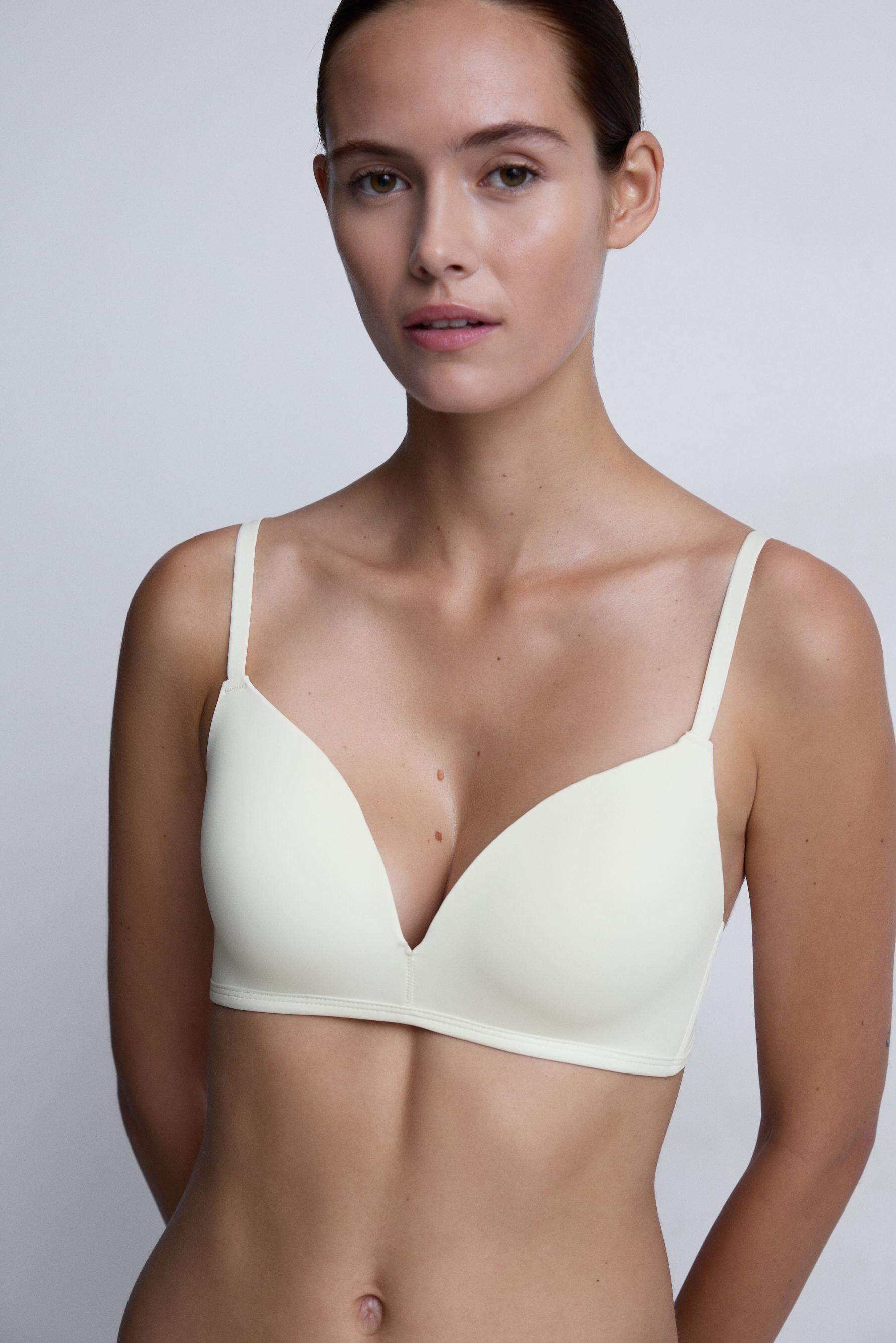 Microfibre classic pre-shaped bra — WHITE