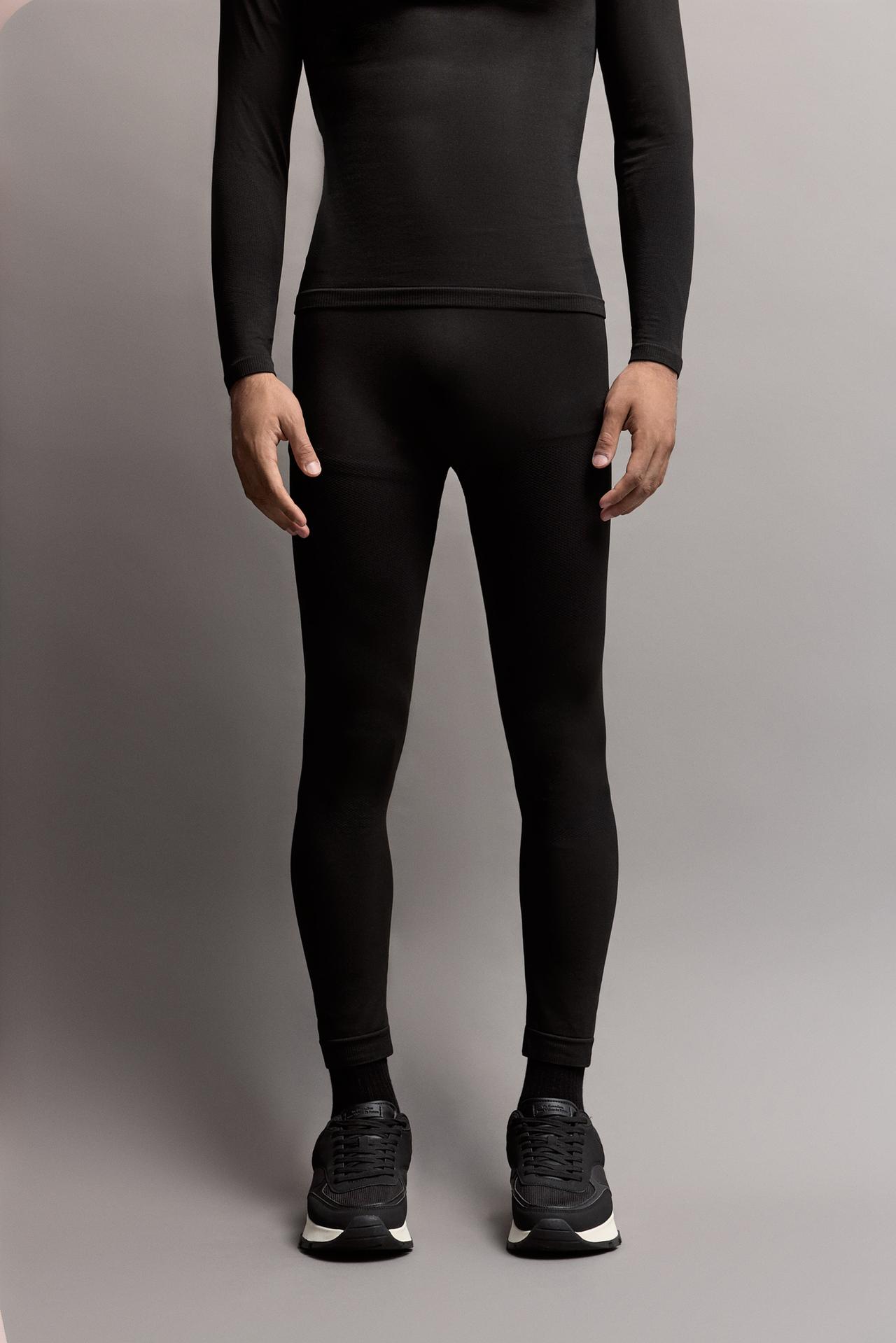 LIGHT WEIGHT thermal inner leggings (-4ºC to 9ºC) — BLACK