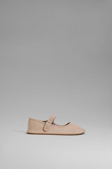 Barefoot Mary Jane ballet flats — BROWN 1