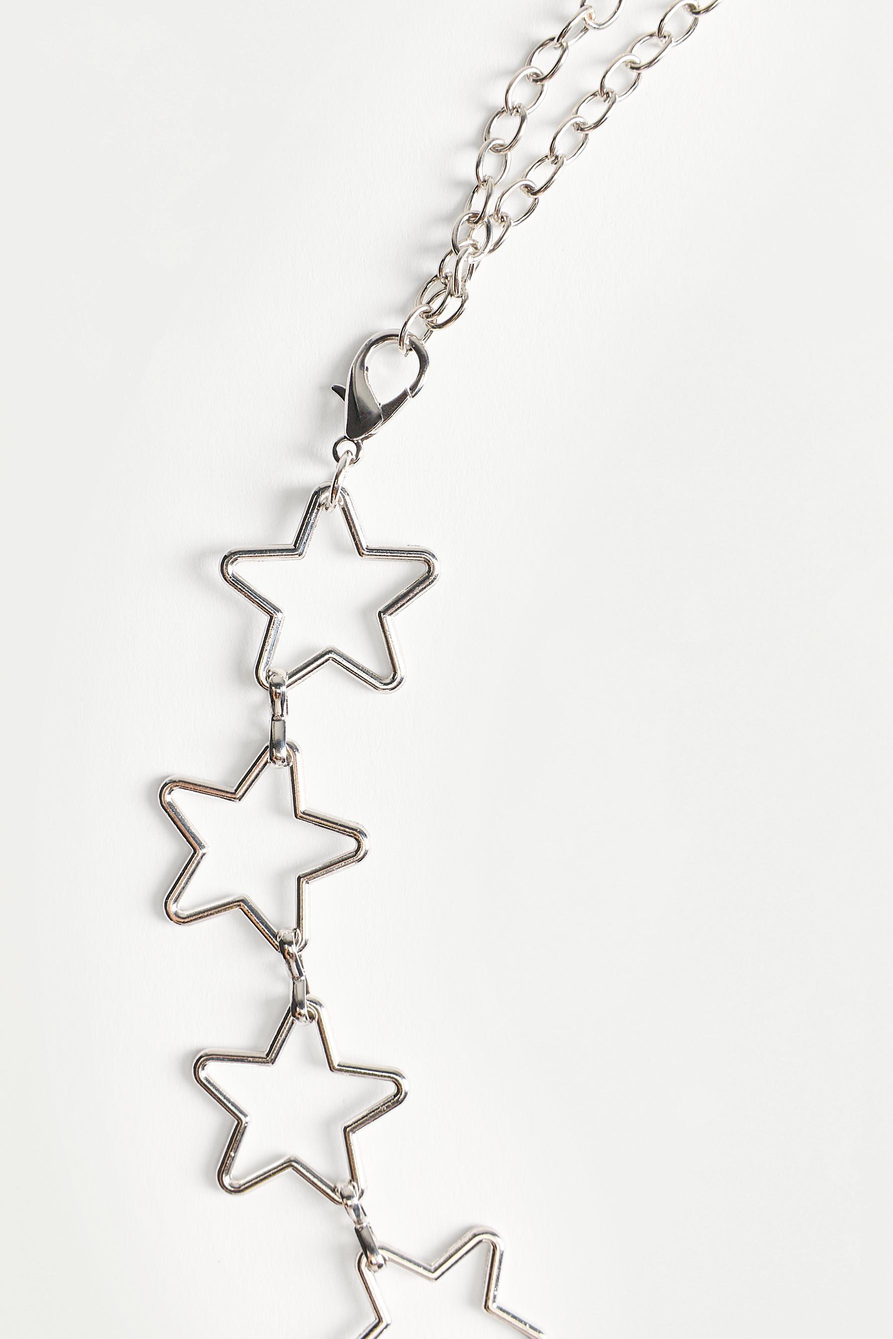 Star chain belt — SILVER