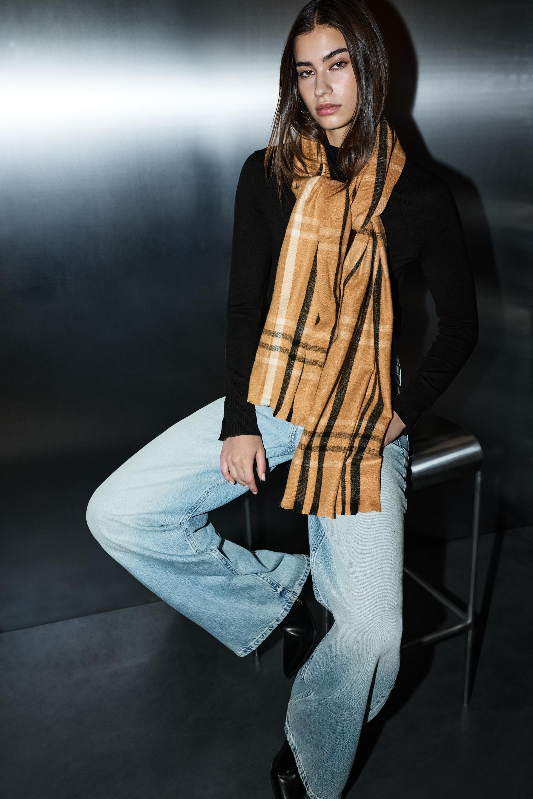 Bufanda fina estampada