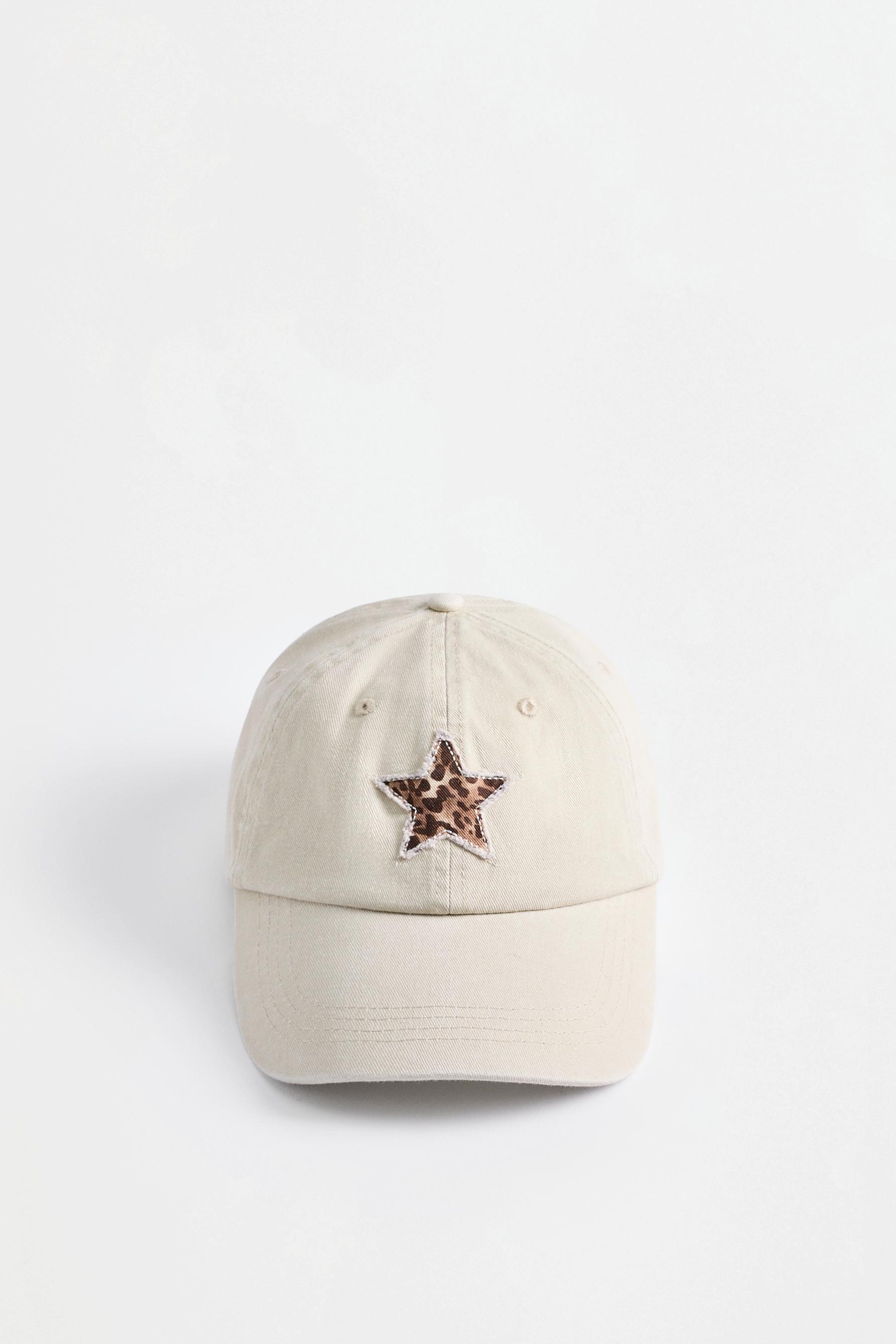 Star patch cap — ECRU/BEIGE