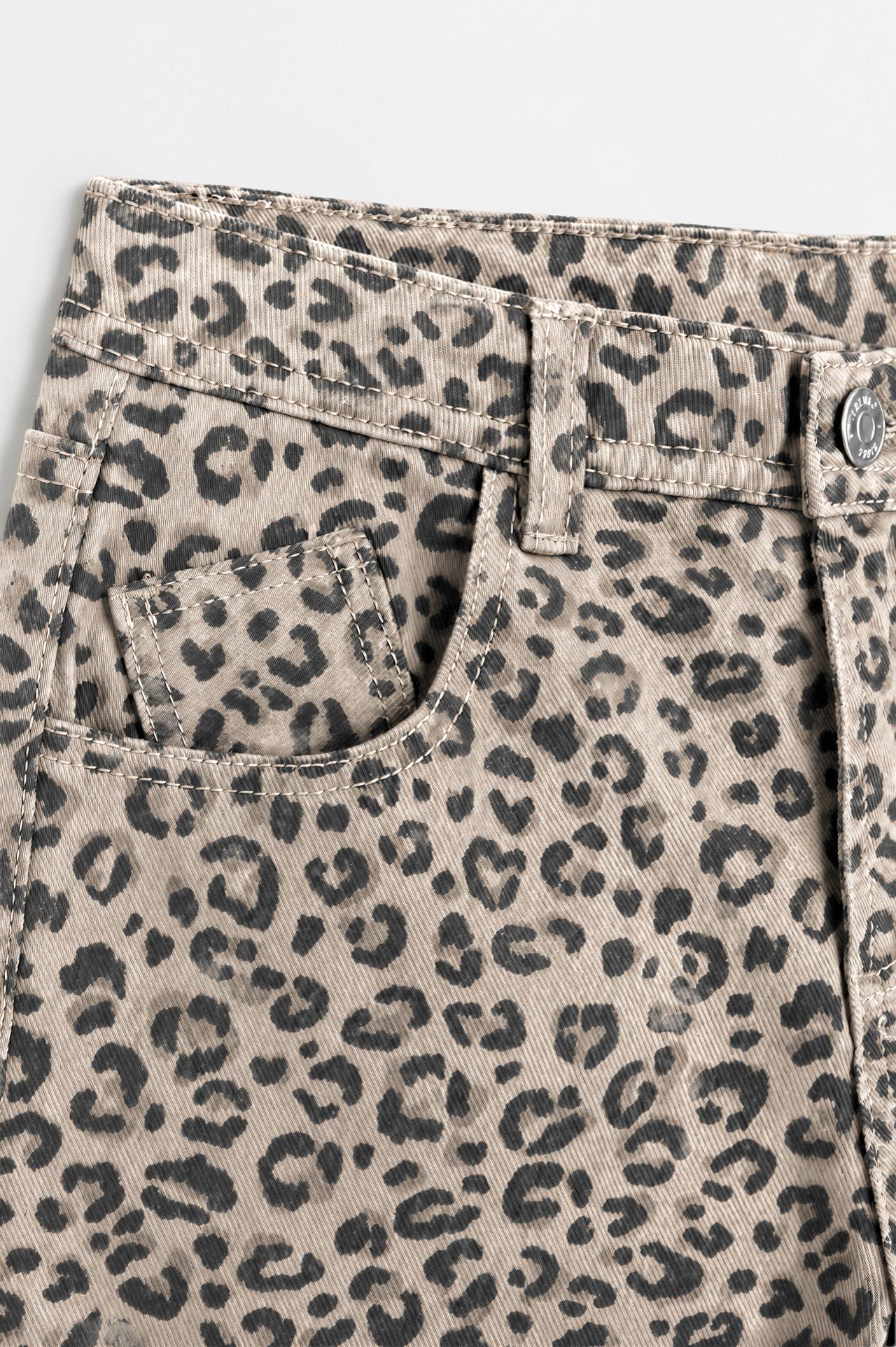 Animal print jeans — MINK
