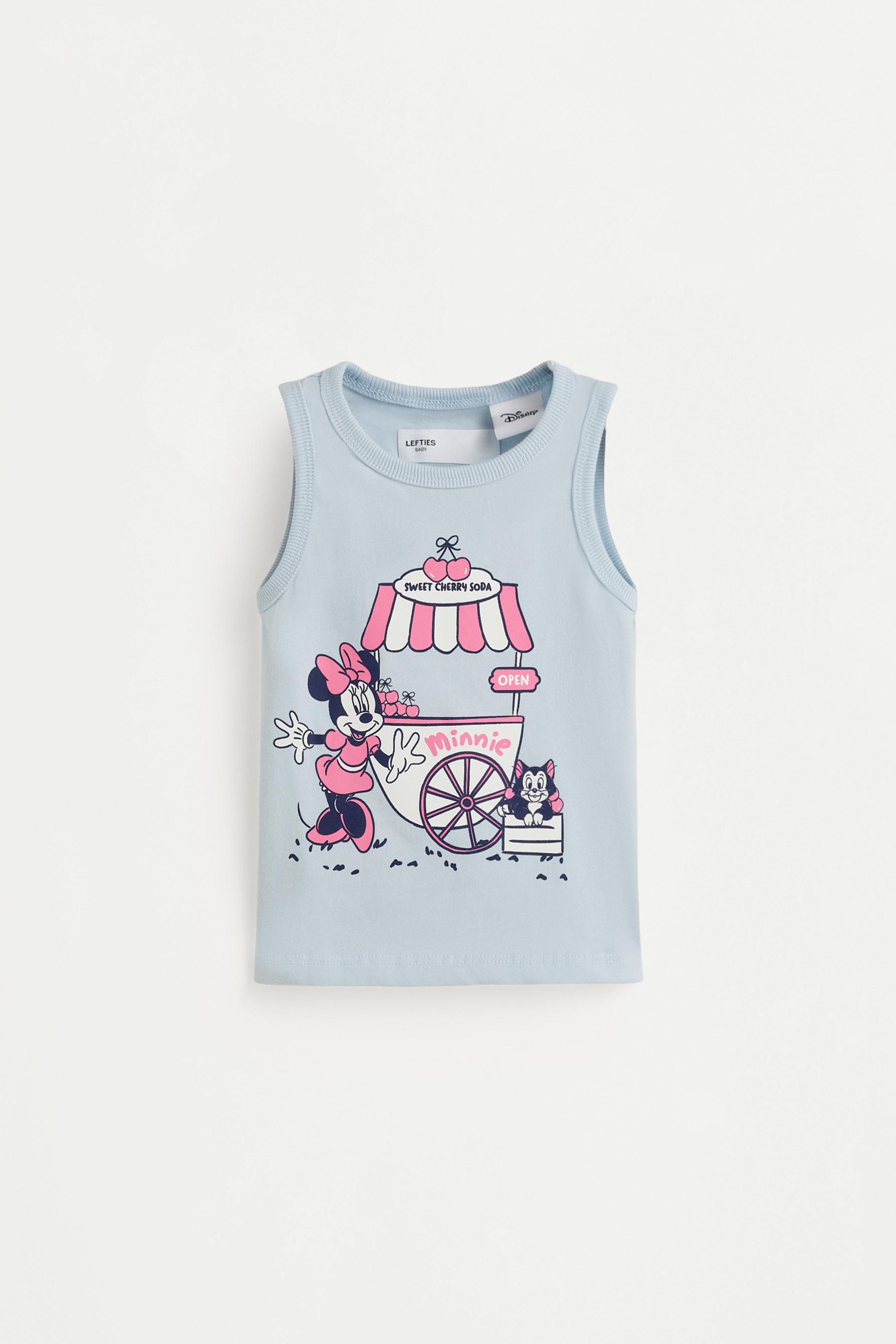 Minnie Mouse ©Disney tank top and cycling leggings set — PALE BLUE