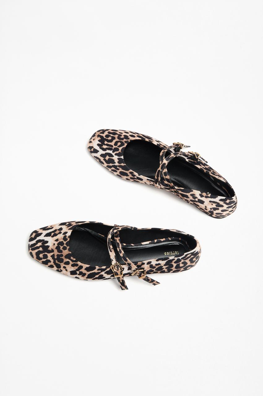 Bailarina animal print Zapato Plano ZAPATOS Mujer Lefties
