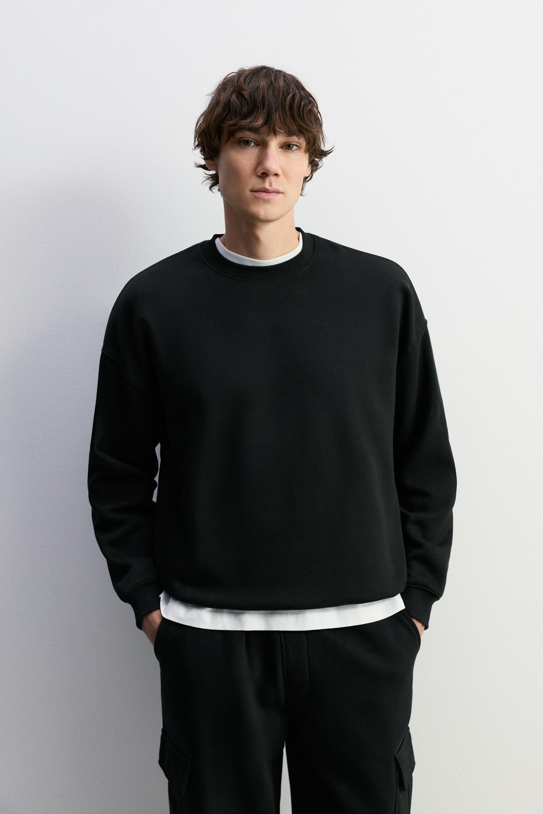 Basic oversize sweatshirt - Basics - Sweatshirts - CLOTHING - Man