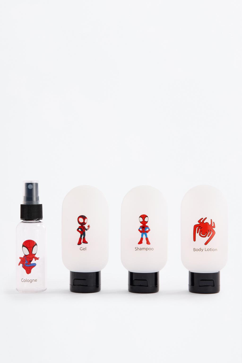 Set 4 botes Spidey ©Marvel reutilizables para viaxe