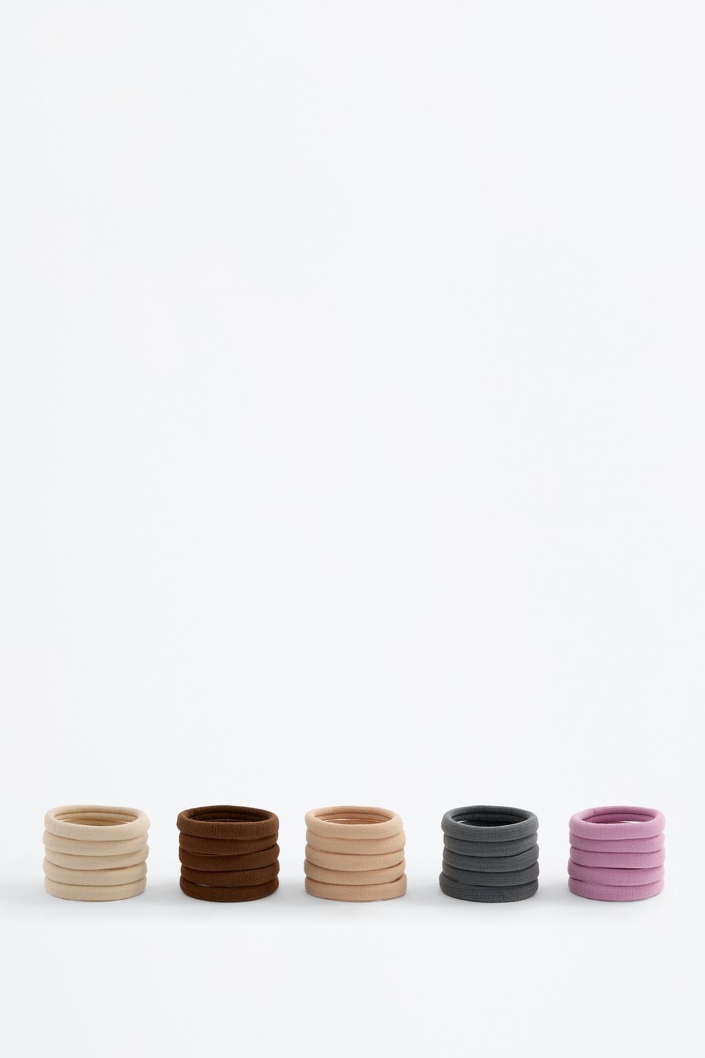 25-pack of metallic hair ties