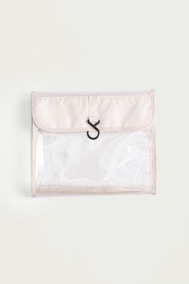 Foldable travel toiletry bag — ECRU 1