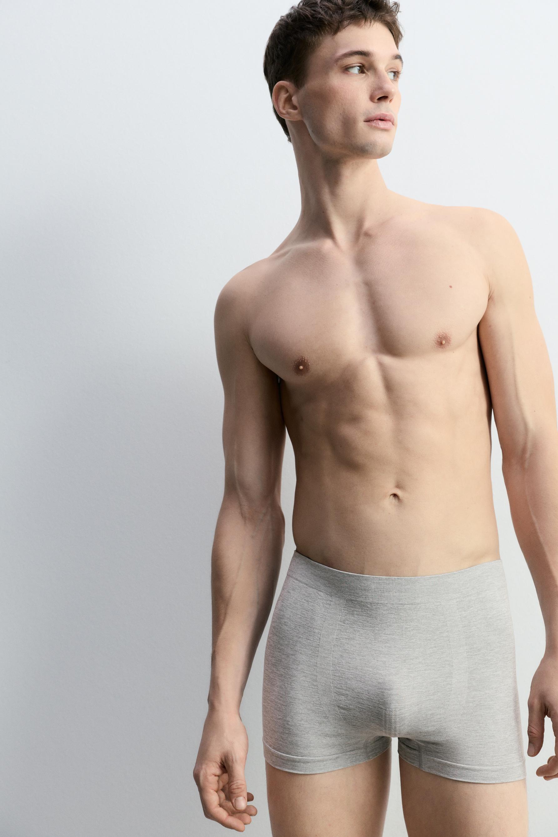 Pack of 3 seamless boxers — BLUE