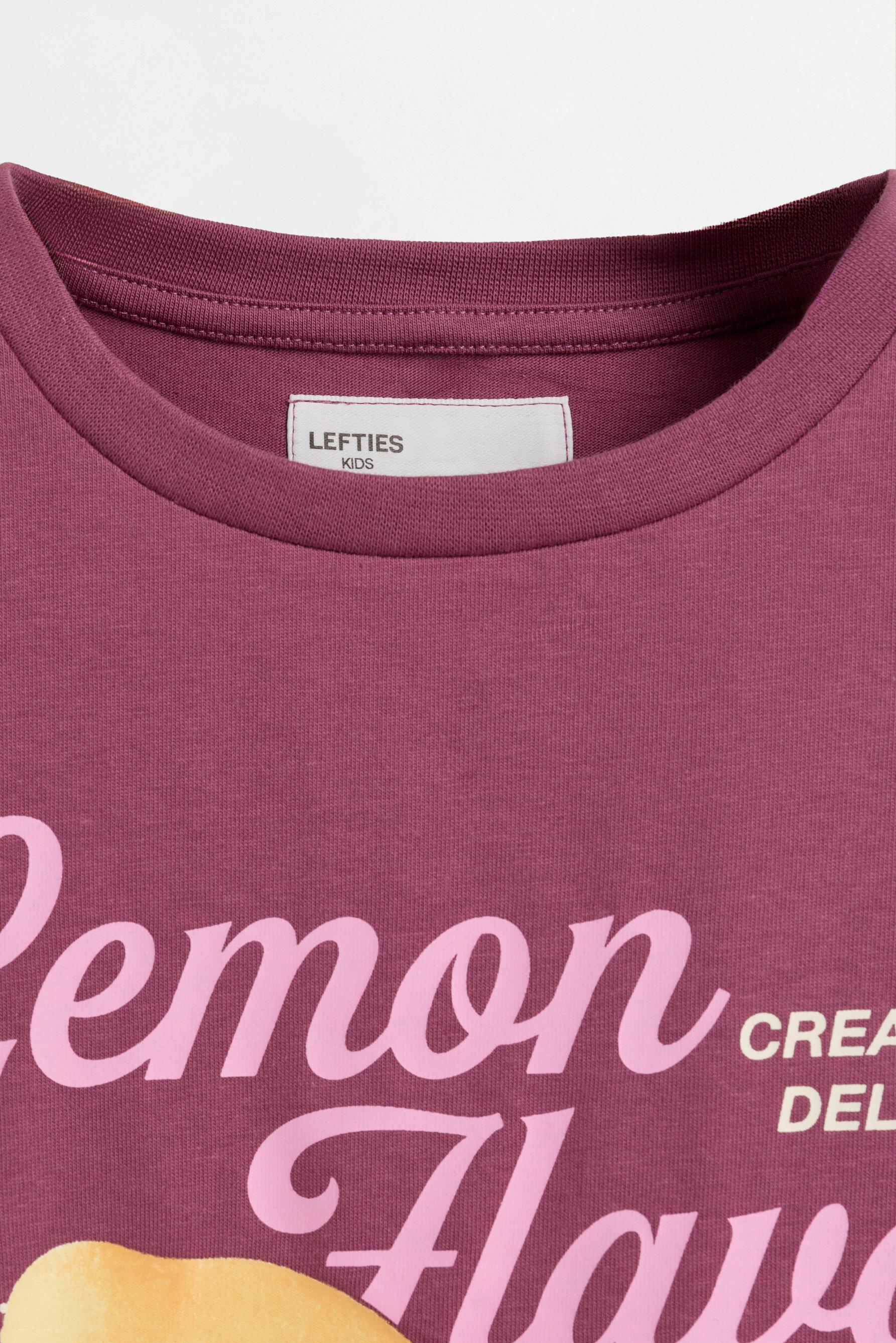 Printed photograph T-shirt — PURPLE