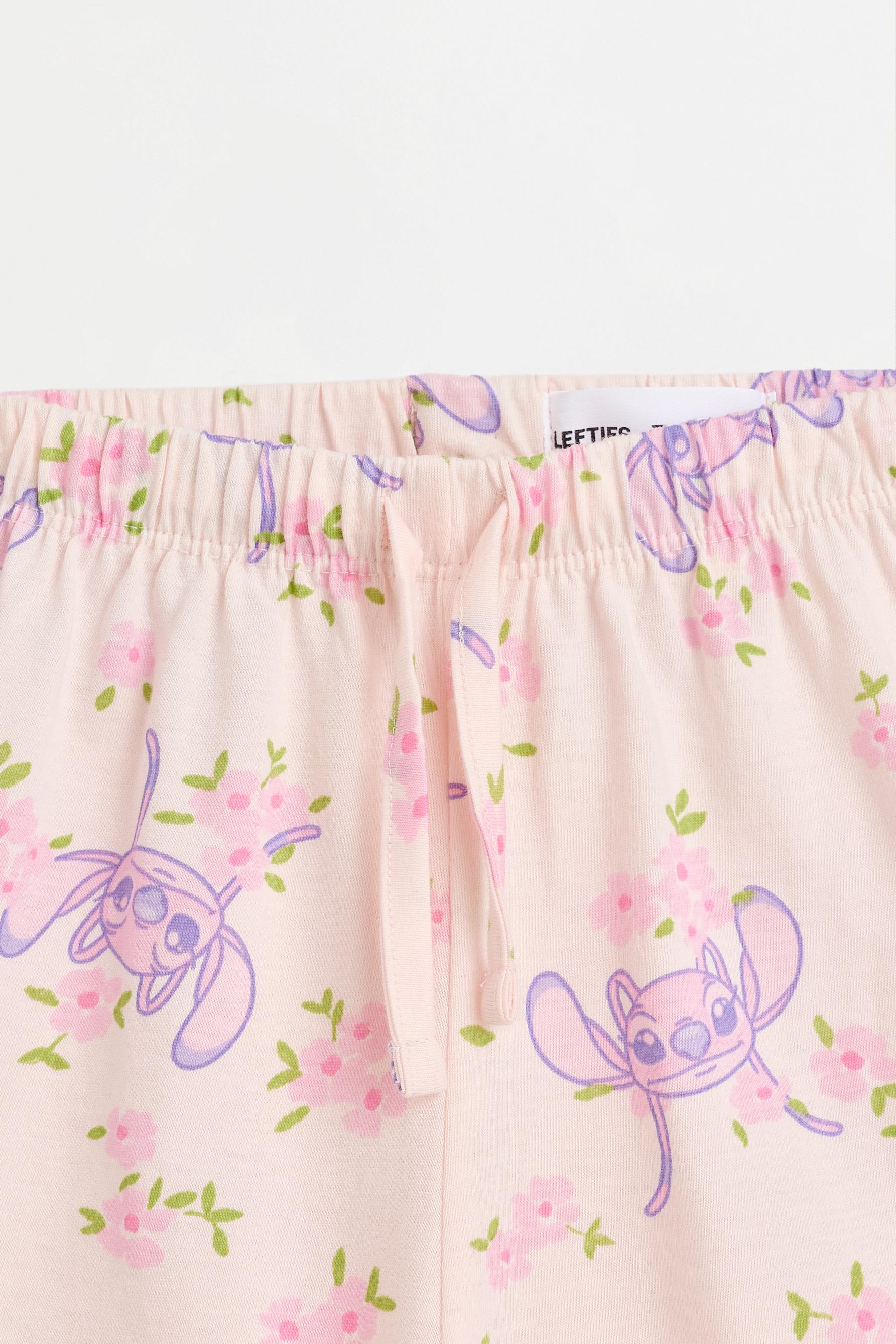 Angel ©Disney shirt pyjama set with eye mask — PALE PINK