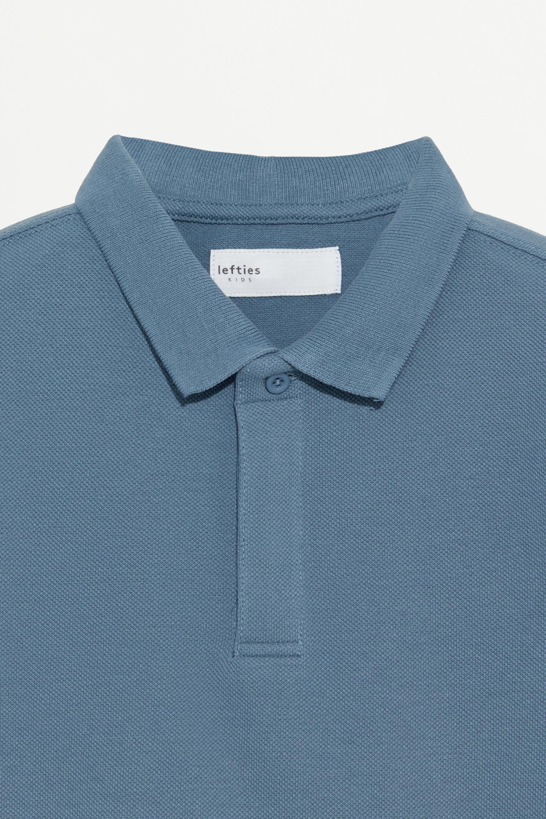 Basic polo shirt — FADED BLUE