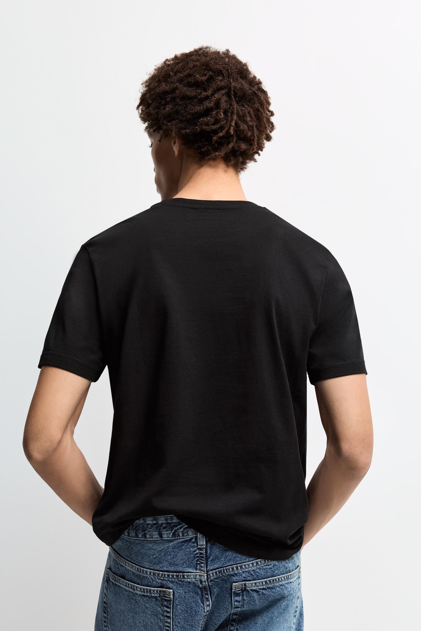 2-pack of basic T-shirts — BLACK