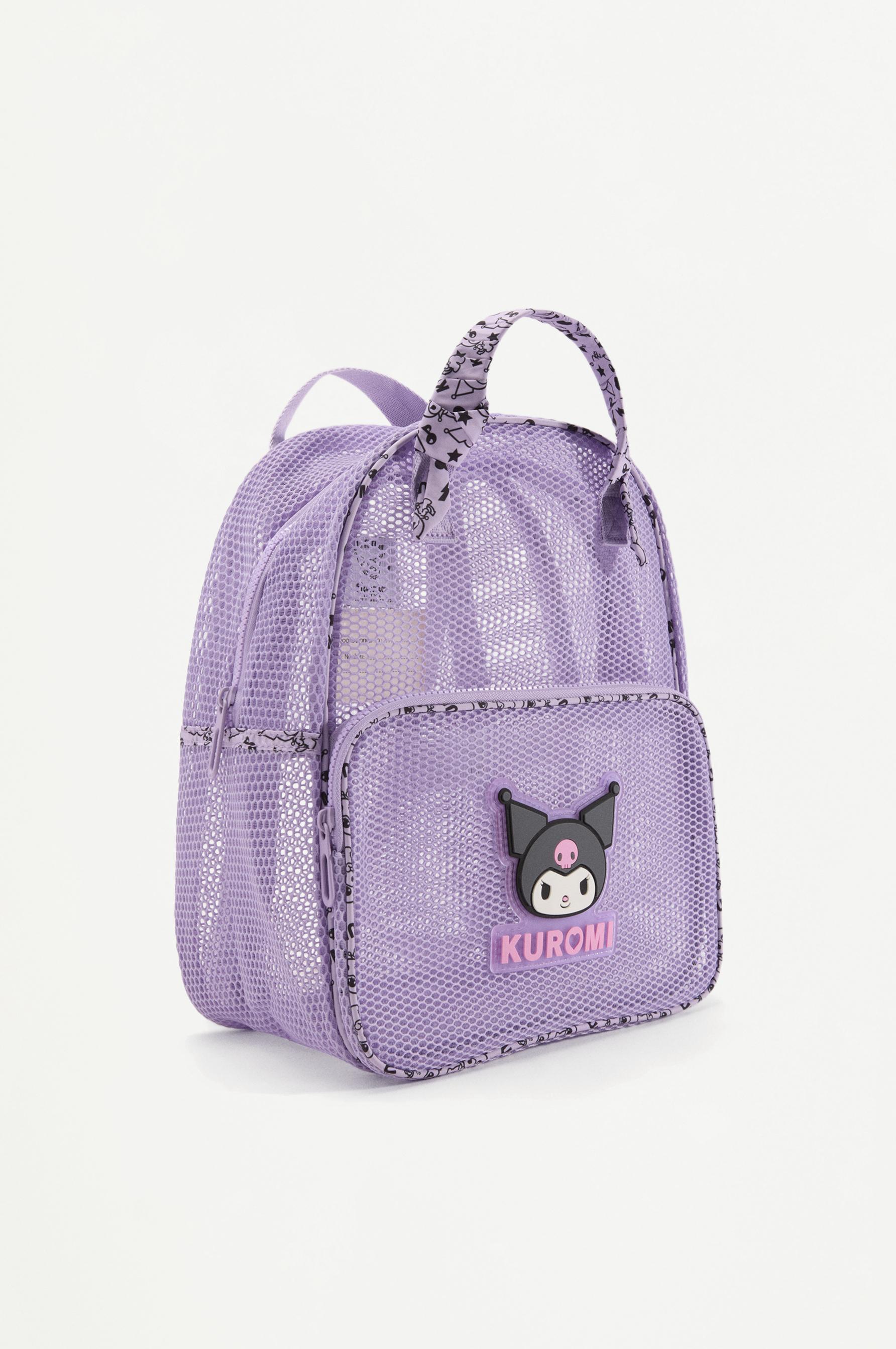 KUROMI ©SANRIO mesh backpack — MAUVE