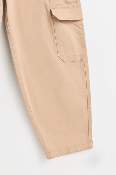 Cargo barrel trousers — BEIGE 4