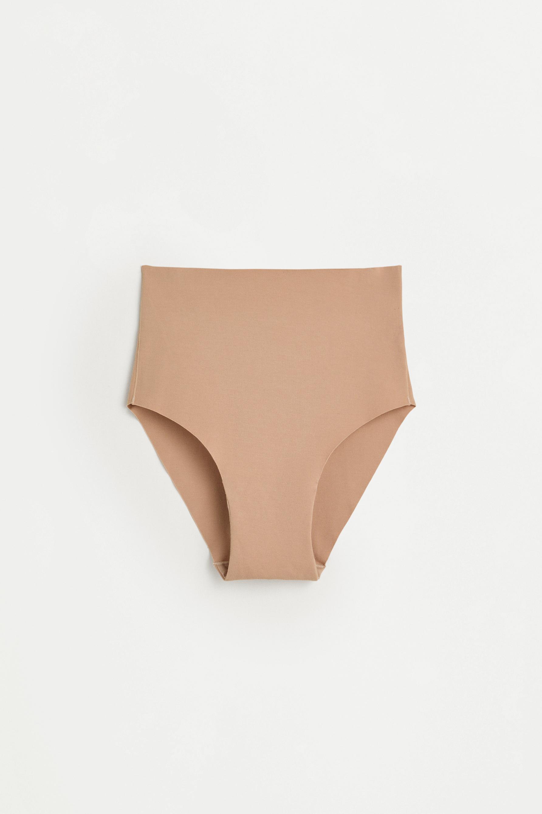 High-waist shaper briefs — ECRU