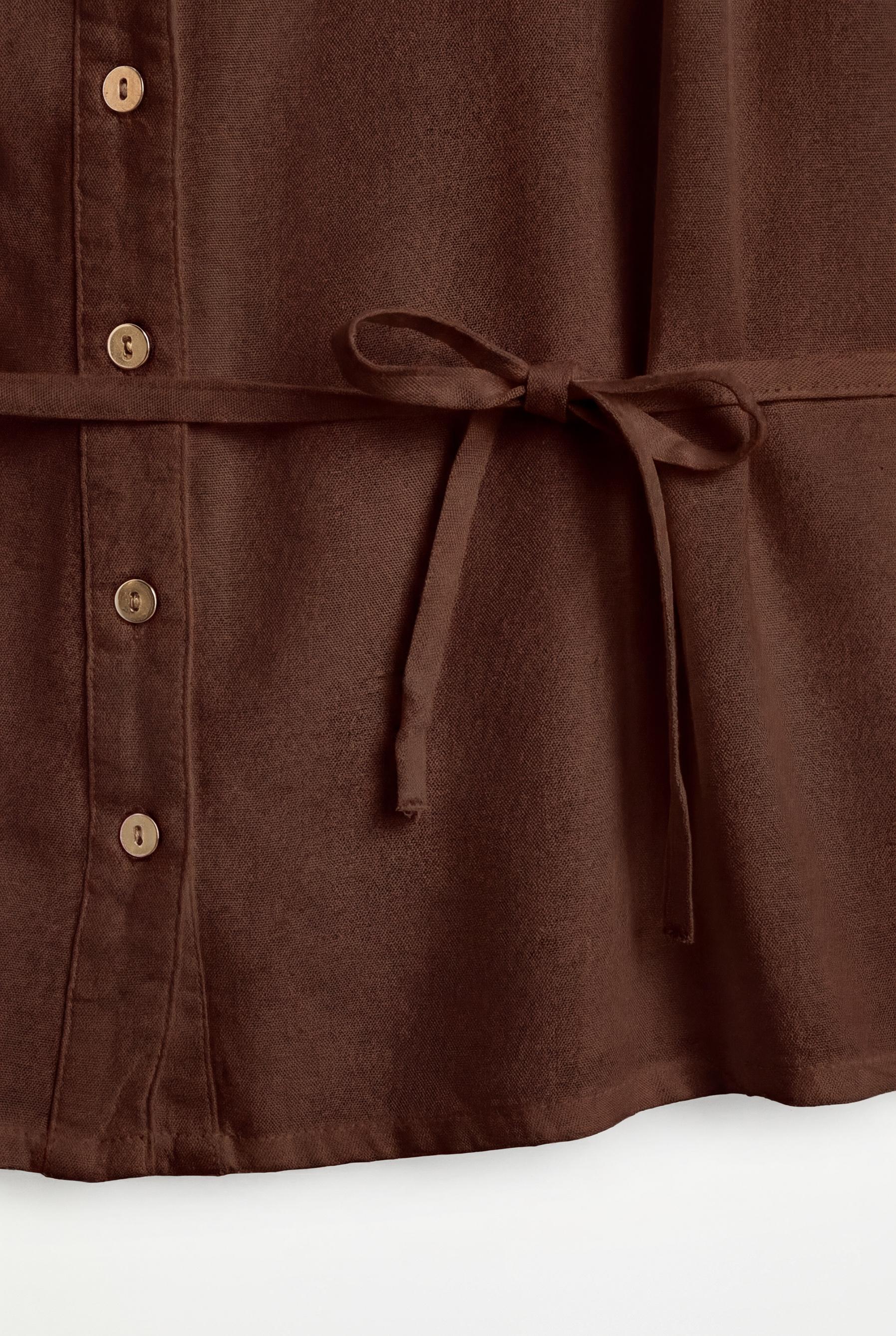 Tie-waist shirt — OCHRE