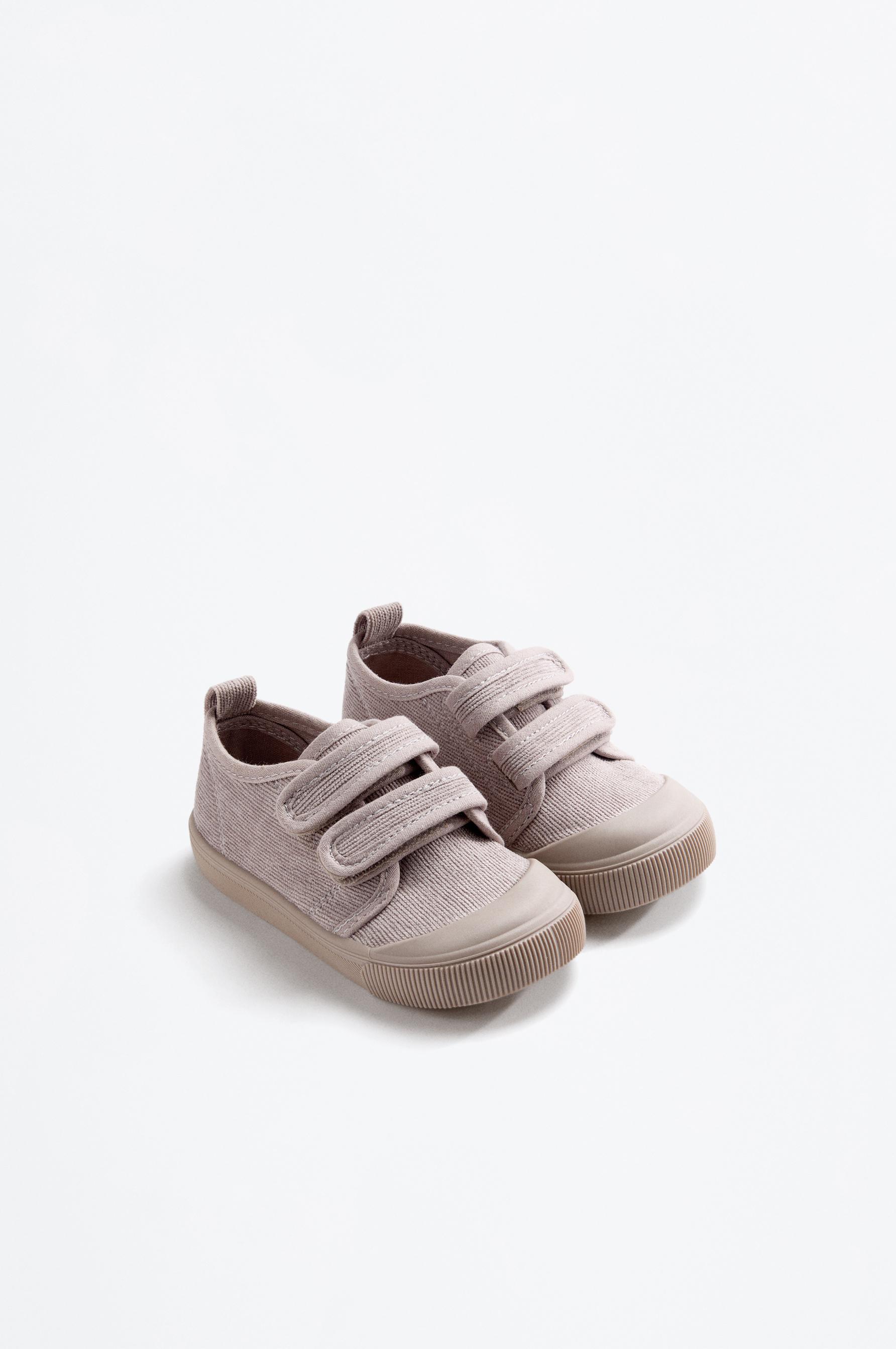 Corduroy toecap slippers — GREY