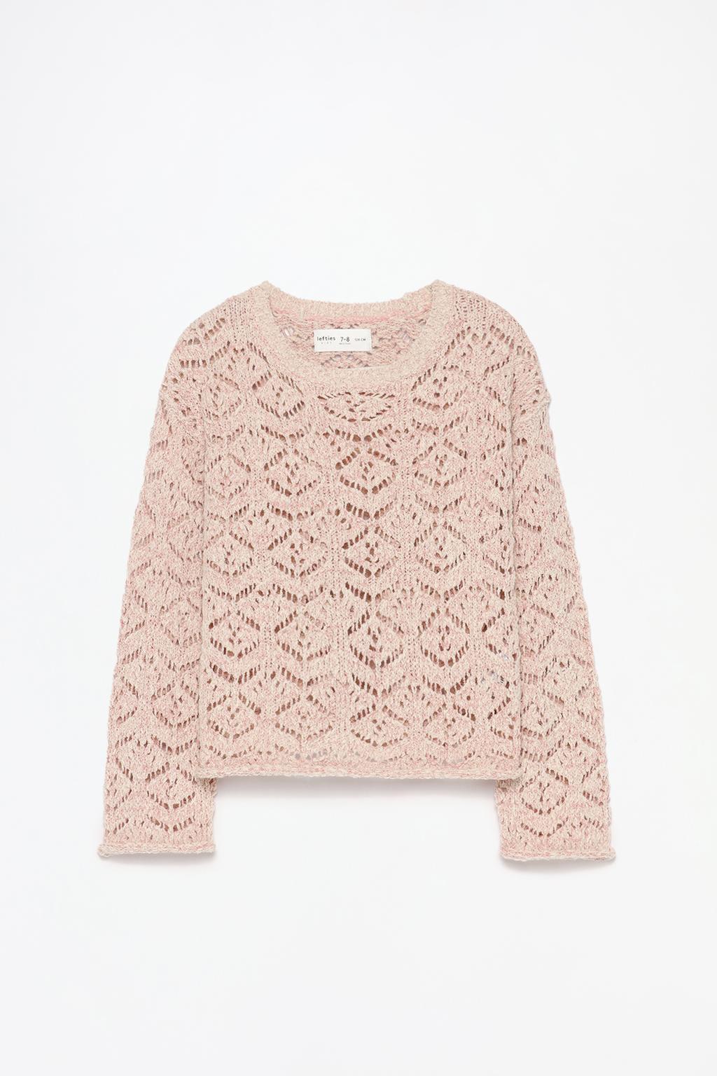 Openwork sweater