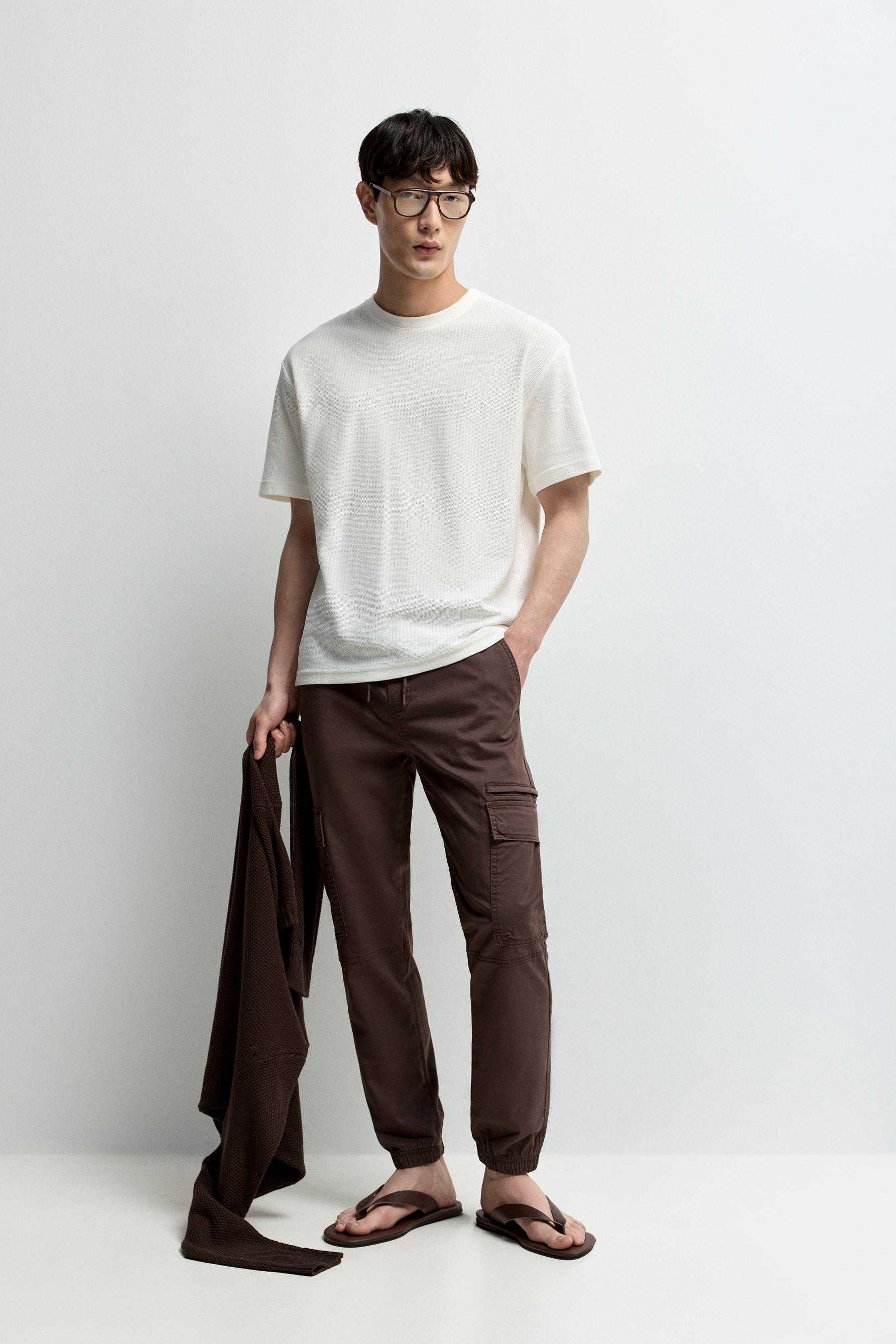 Cargo jogger trousers — CHOCOLATE