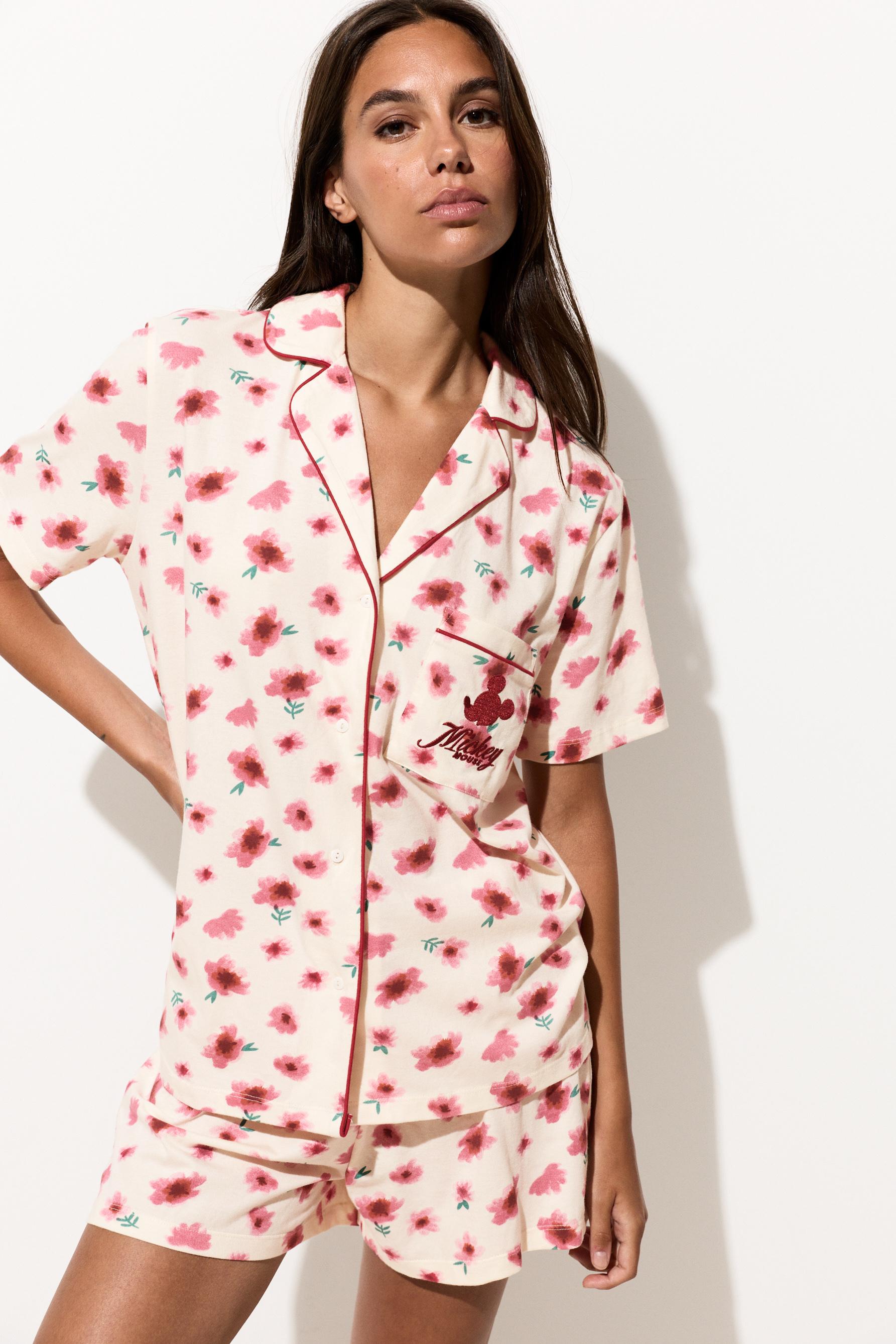 Mickey Mouse ©Disney button-down pyjamas — OFF WHITE