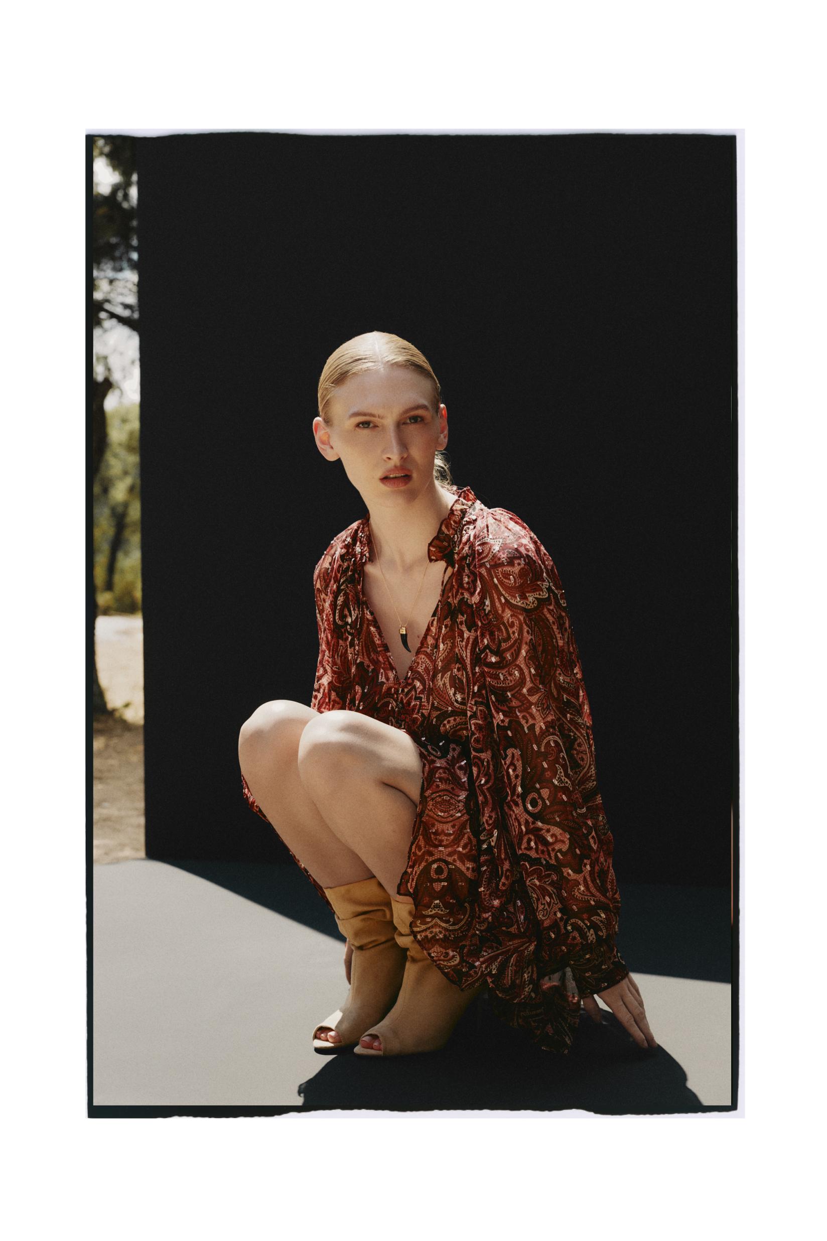 Paisley blouse — MAROON