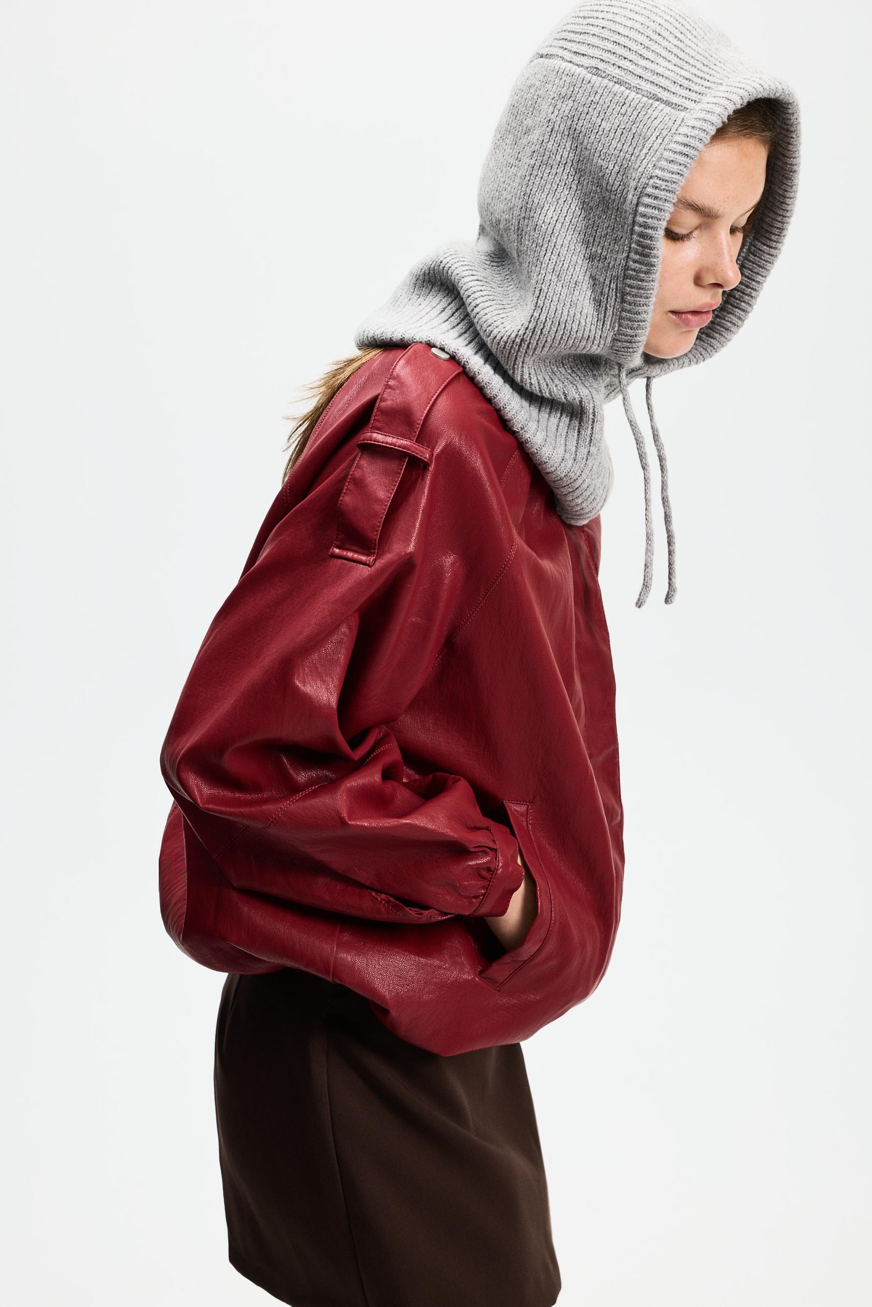 Knit balaclava — PALE GREY