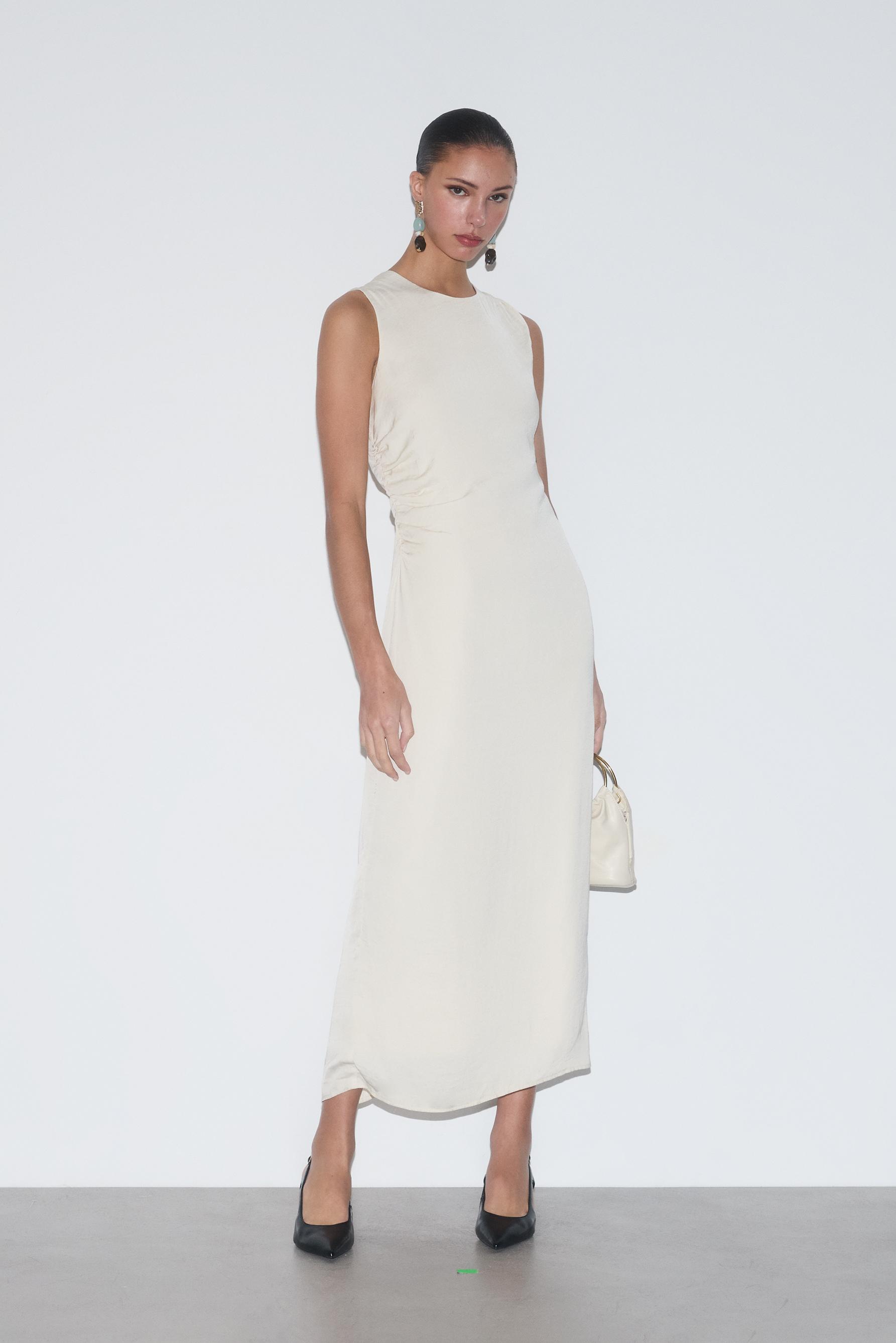 Vestido midi textura