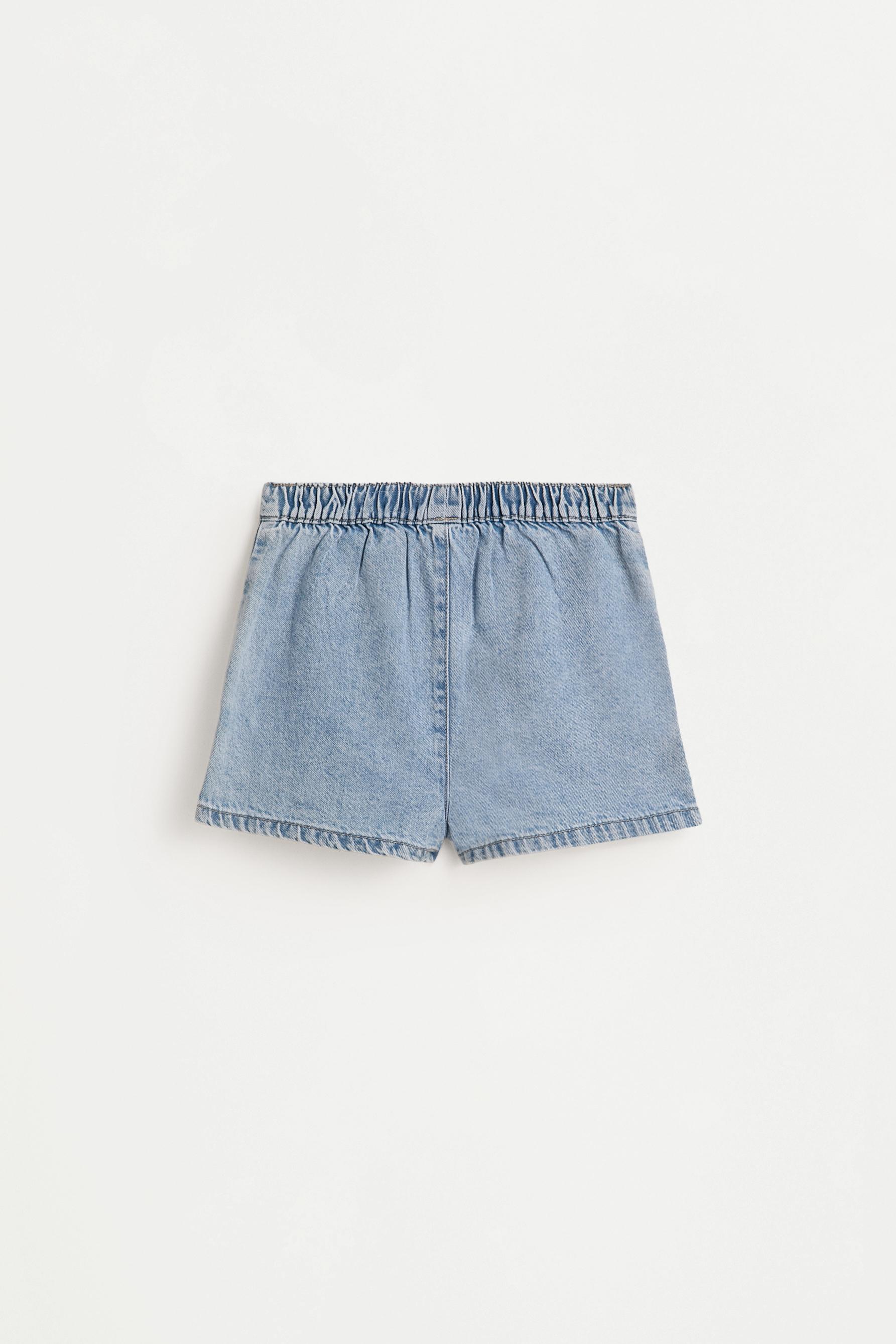Denim skort — PALE BLUE