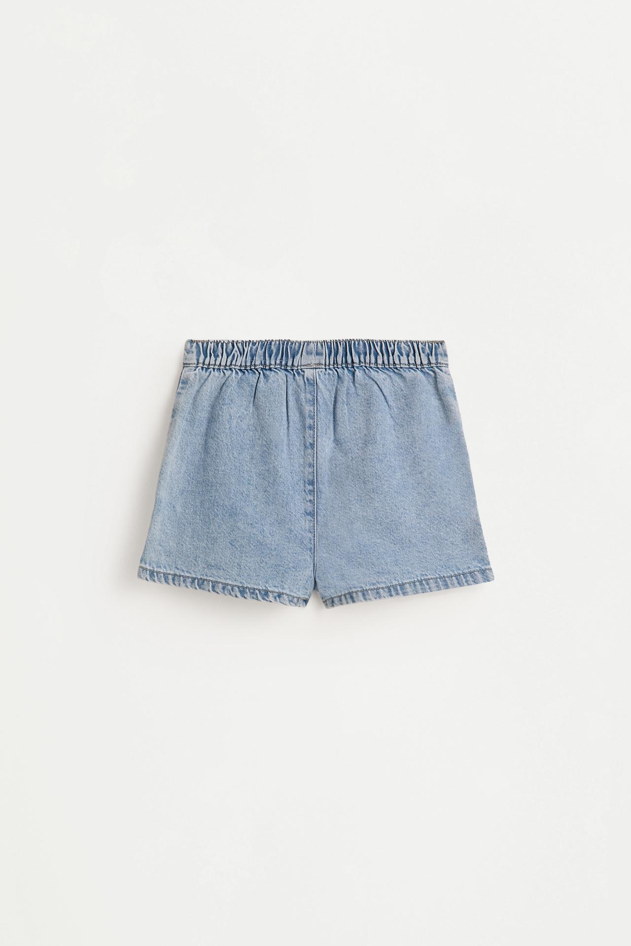 Denim skort — PALE BLUE