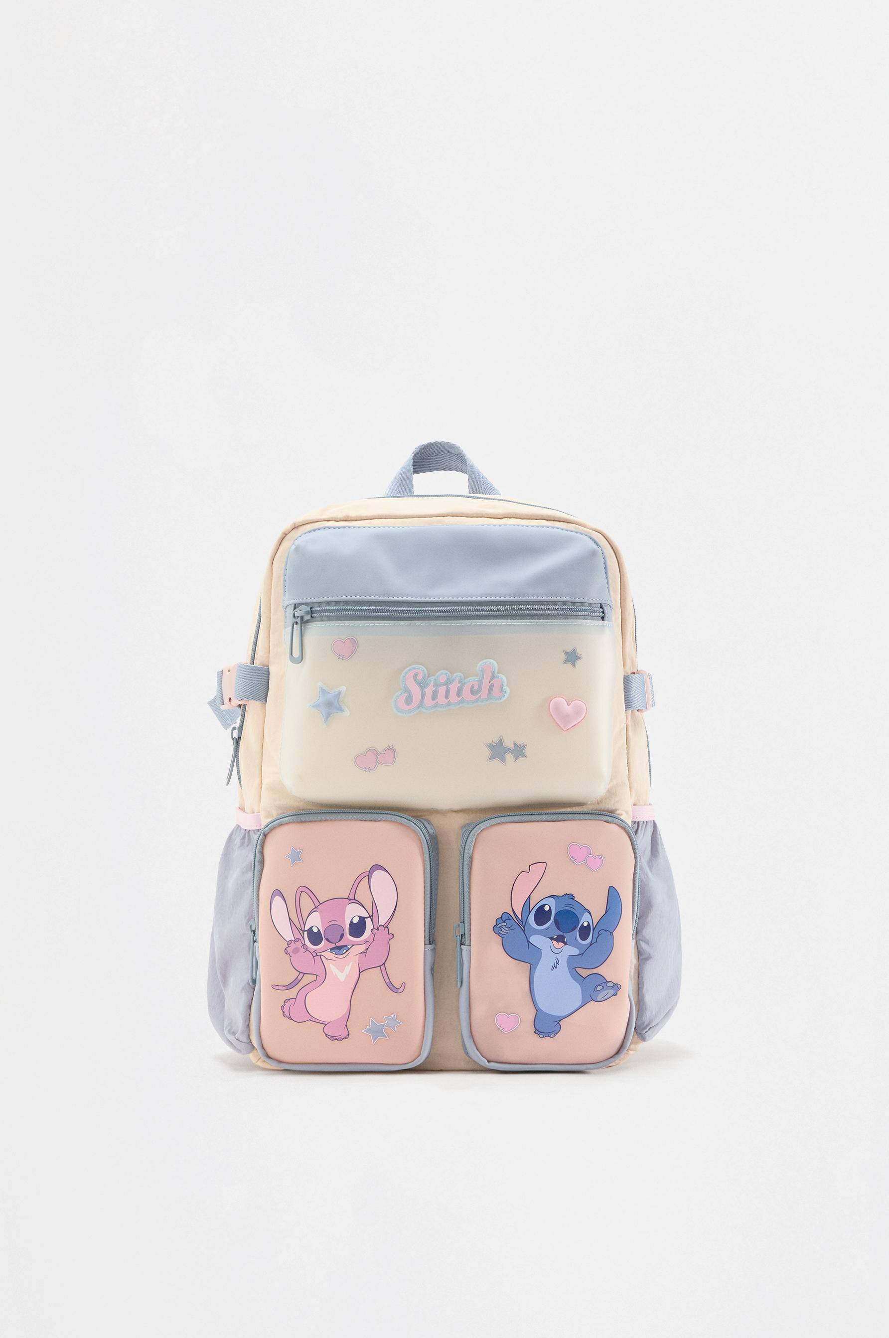 Stitch & Angel ©Disney multi-pocket backpack — PALE PINK